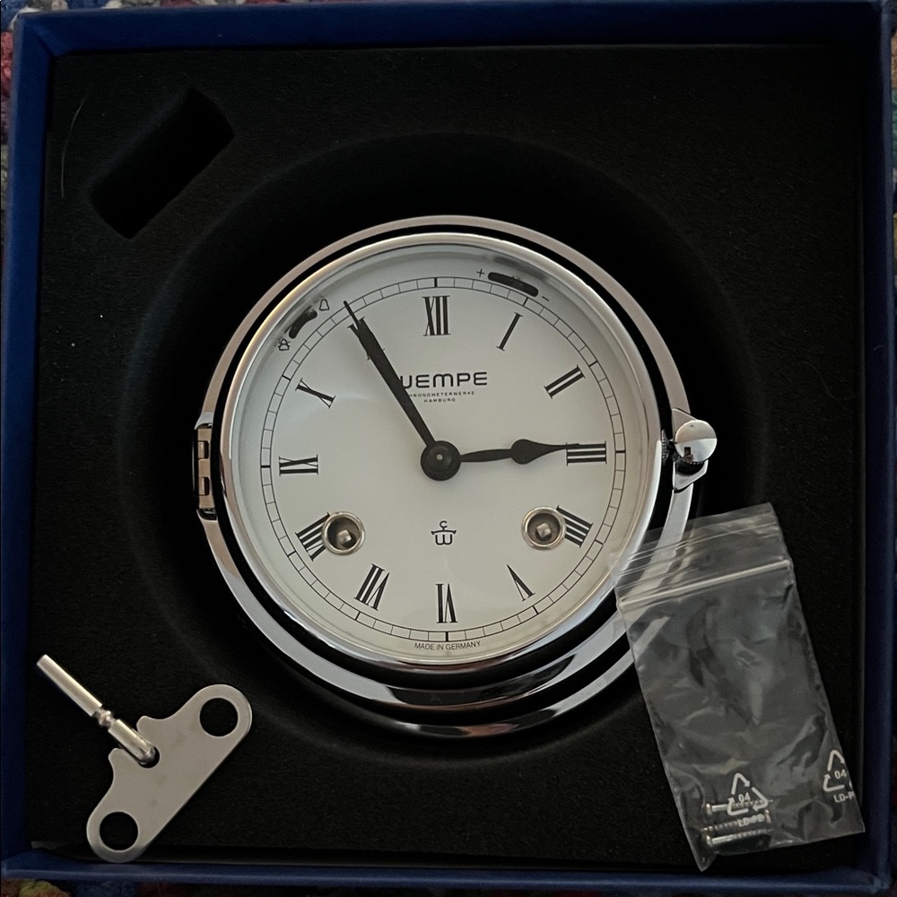 Silver Nautical Clock - Picture 4 of 7